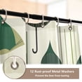 thumbnail image 4 of Stylized Umbrella 4 Piece Bathroom Set Waterproof Bath Curtain Anti-Slip Mats and Toilet Pad Practical and Affordable 66x72in Curtain, 4 of 8