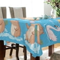 thumbnail image 3 of 54x72 Inch Tablecloth Polyester Square Tablecloth for Home Kitchen Dinner Decor Capybaras Pattern, 3 of 9