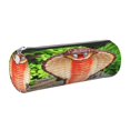 thumbnail image 1 of Disketp Cobra Snake Estuche Organizador de Lápices de Cuero, Estuche de Oficina con Cremallera para Bolígrafo y Lápiz, 1 of 6