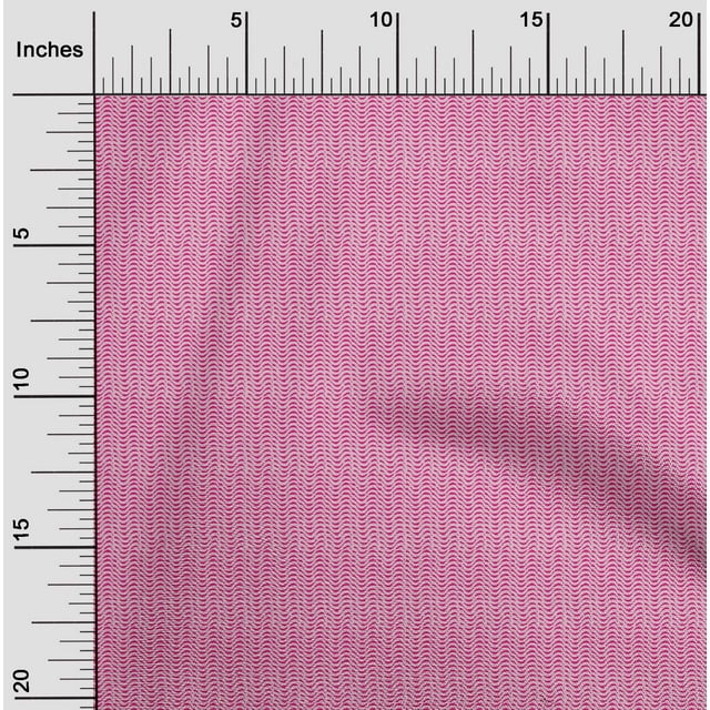 oneOone Tissu en Viscose Chiffon Imprimé de Vagues par Yard 42 Pouces de Large