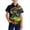 #0051-Multicolor, variant on Favoffer Big Kid Boys Girls Button-Up Shirt Spring Summer St. Patrick's Day Print Pocket Breathable Collared School Uniform Top for School Daily Home Holiday Sizes 2-15Y