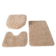 thumbnail image 2 of Other Decoration,3-Piece Bath Mats Set,Ultra-Soft Non-Slip Bathtub Rug & Absorbent Floor Mat,Elegant Bath Rug,Bathroom Mat for Home,Perfect for Family Use,Customer Favorite|polyester,Khaki, 2 of 8