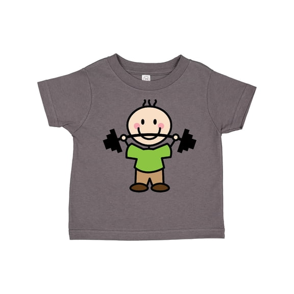 Inktastic Weightlifting Boy Weightlifter Exercise Boys Toddler T-Shirt