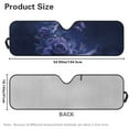 thumbnail image 5 of Uorisanigo Windshield Sun Shade, Blocks UV Rays Sun Shade Visor, Blue Floral Butterfly Car Windshield Sunshade for 2018-2024 2025 Jeep Wrangler JL / 2020-2024 Jeep Gladiator JT, Keep Your Car Cool, 5 of 7