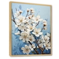 thumbnail image 2 of Designart "Dogwood Field Pointillism composition VI" Floral & Botanical Floater Framed Wall Decor, 2 of 7