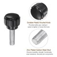 thumbnail image 3 of Uxcell 24 Pieces Knurled Knobs M5 x 16mm Male Thread 15mm Head Thumb Screws Clamping Knobs Black, 3 of 5