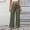 Army Green women wide leg pants a1, variant on Cagogo Women's Wide Leg Elastic Waist Flowy Casual Lounge Pants Solid Long Trousers Beach Vacation Travel Work, Black S