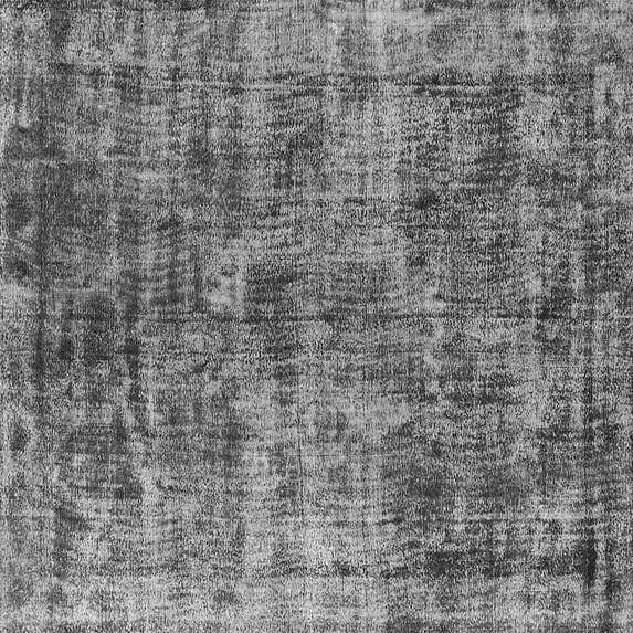 Ahgly Company Indoor Square Oriental Gray Industrial Area Rugs, 3' Square