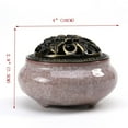 thumbnail image 3 of Ceramic Incense Burner with Incense Stick Holder + Insulation use for Stick or Coil Incense, Sage Cones and Frankincense, 3 of 6