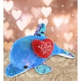 thumbnail image 3 of DolliBu I Love You Space Sequin Plush Purple Dolphin Cute Stuffed Animal with Red Heart and with Name Personalization for Valentine Anniversary Romantic Date Boyfriend Girlfriend Gift 12, 3 of 7