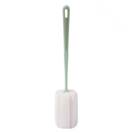

Sponge Cup Cleaning Brush Long Handle Water Cup Bottle Glass Brush Color Contrast Sponge Brush New