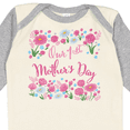 thumbnail image 4 of Inktastic Our First Mother's Day-roses and Daisies Boys or Girls Long Sleeve Baby Bodysuit, 4 of 5