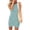 Mint Green, variant on JoveMarine Sundresses for Women Summer Sleeveless Tank - Round Neck Slim Fit Short Bodycon Party Mini Dress with Stretchy Fabric,Beige L