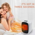 thumbnail image 2 of Portable Heater under $5! kkbbma Ceramic Space Heater 500W Portable Desktop Heater with Fan Personal Heater for Office Bedroom Home Safe Heating Winter Warm Air Circulator, 2 of 9