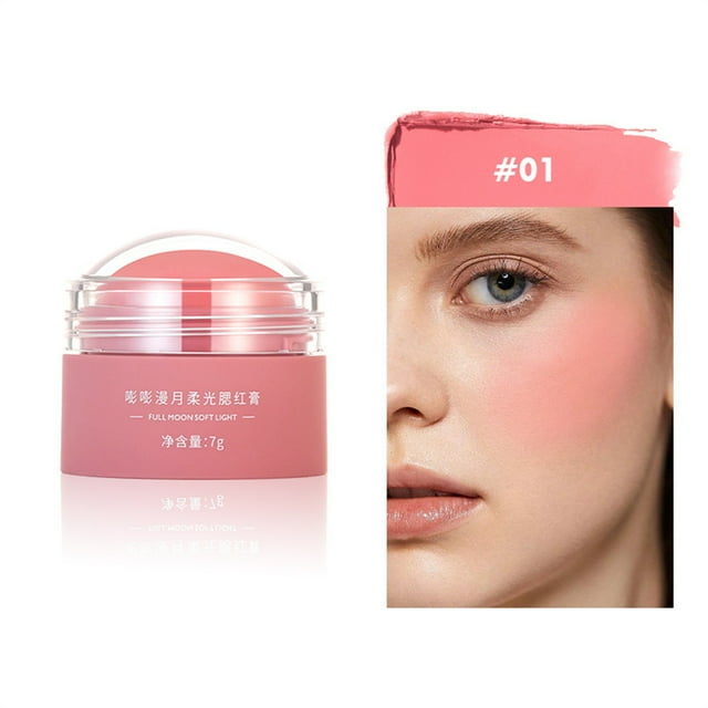 Dvkptbk Canmake Canmake Soft Powder Blusher Cream Tender Girl Color Peach Orange Powder Blusher Rouge Nude Makeup