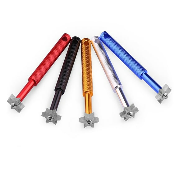 HINTRMENT Golf Club Groove Cleaner Tool 1Set Cylindrical Re-Grooving Brush Silver