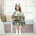 thumbnail image 7 of FORMRS Wearable Blanket Hoodie with Sleeves for Kids Cozy Flannel Sweatshirt, White Shelf, 7 of 7