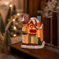thumbnail image 4 of Christmas Lighted Toy Shop Building Tabletop Decoration, Snow-Covered Painted Resin, Single Piece, 4 of 5