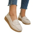 thumbnail image 3 of Sngxgn Comfortable Flats Shoes Women, Slip On Ballet Flats for Women, Casual Women's Flats for Walking(Beige,40), 3 of 8