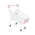 thumbnail image 4 of Carrito de compras de juguete, carrito de supermercado pequeño para niños de 3 años en adelante, juguetes de almacenamiento. Blanco, 4 of 9