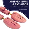 thumbnail image 2 of MOLOGART Men's Cedar Shoe Trees, Adjustable Shoe Stretcher for Sneakers or Boots, 2 of 6