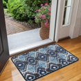 thumbnail image 2 of Blue Geometric Pattern Door Rugs,Washable Non Slip Door Mats Indoor,Decorative Door Mats,Entry Mat Indoor for Entrance,Bedroom,Kitchen,Bathroom,30"x17", 2 of 6