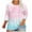 Pink2, variant on Plebaso Plus Size Tops for Women 3/4 Length Sleeve Tunic Shirts Loose Casual Summer Work Blouses