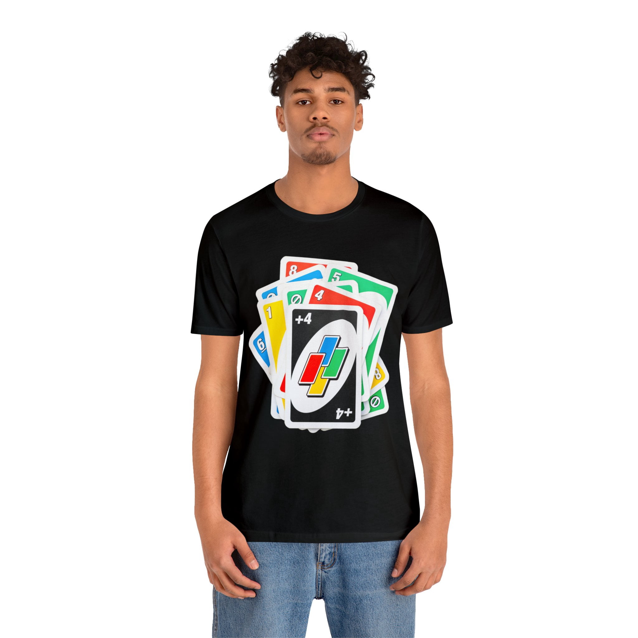 Uno Card Game Tshirt - Fun Draw 4 Stack Design - Draw 4 Tshirt