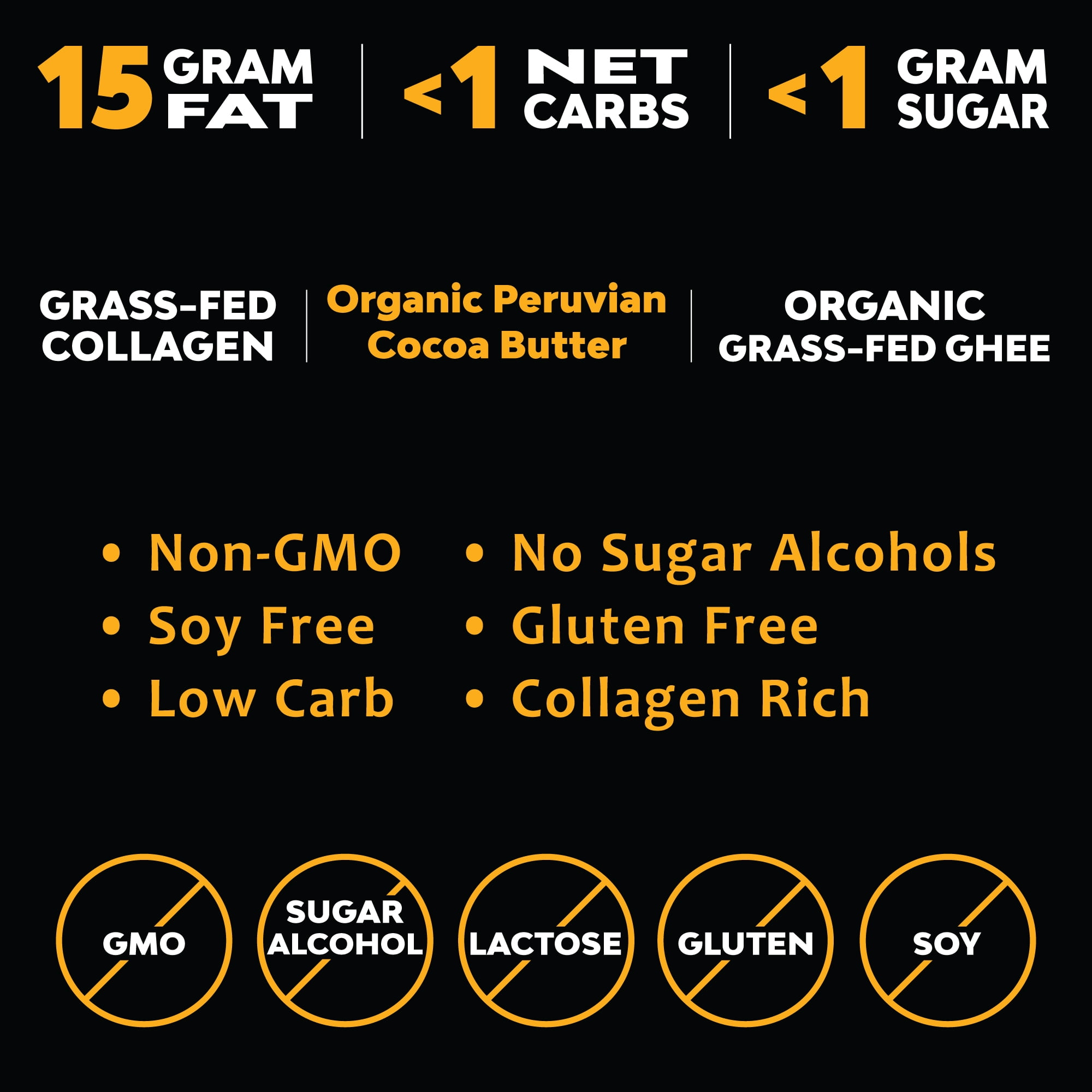 MariGold Keto Fat Bombs - 3-Pack - Danish Butter Cookie - Low Carb, Collagen Rich, Grass-fed Ghee, Organic Cocoa Butter, Gluten-Free, Non-GMO