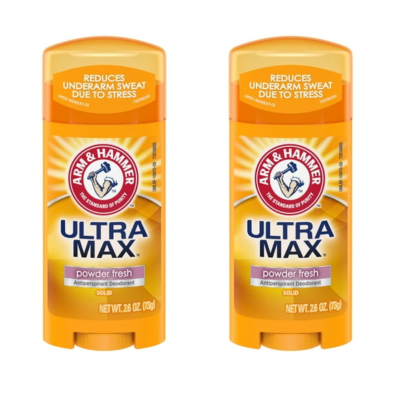 2 Pack - Arm & Hammer ULTRAMAX Anti-Perspirant Deodorant Powder Fresh 2.6oz Each