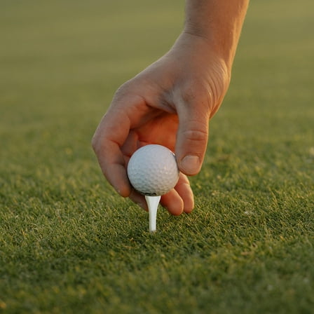 SOPOTUTU 100 Pcs White Wooden Golf Tees Outdoor Course Accessories for Golfers