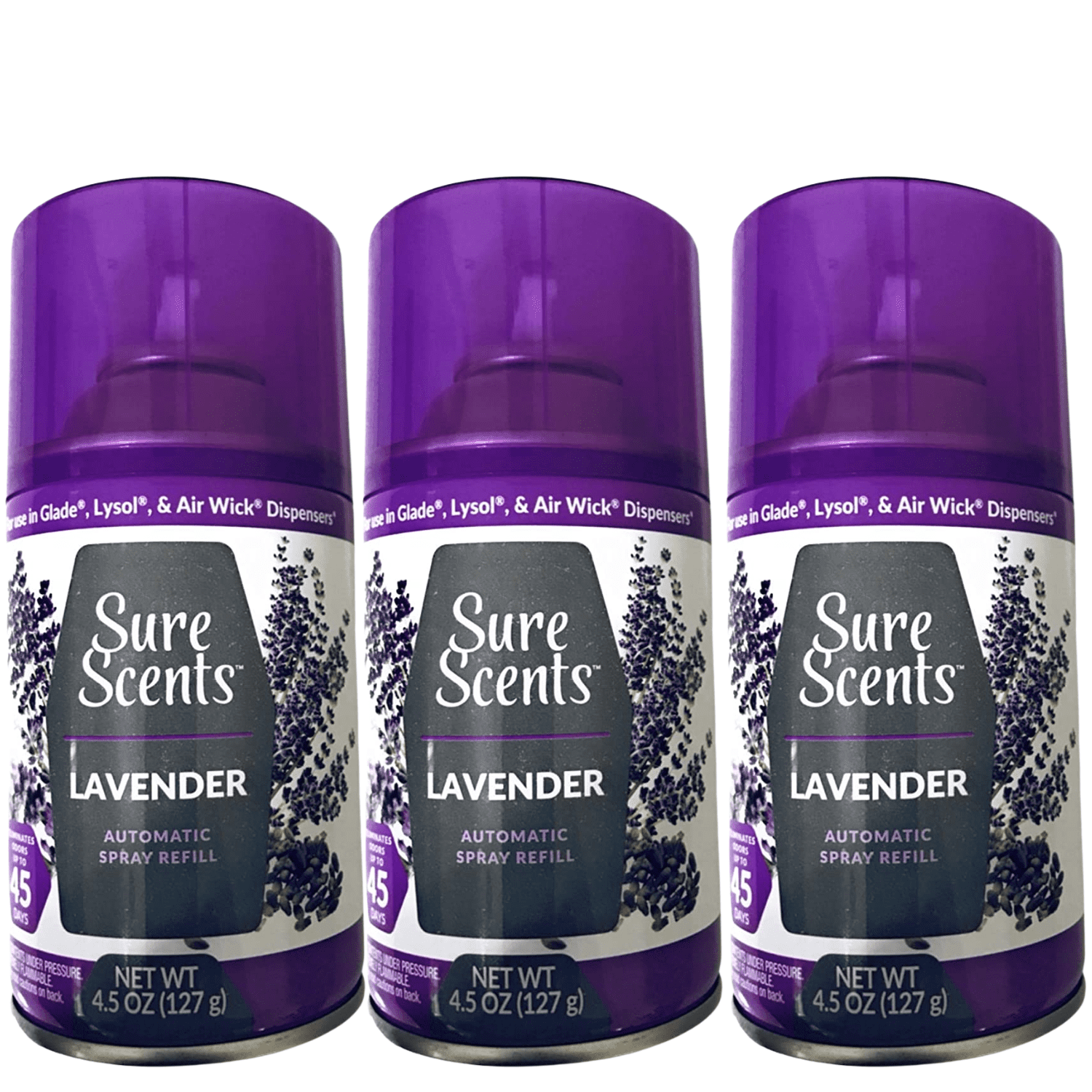 Sure Scents Lavender Automatic Spray Refill, 4.5oz Canister Air