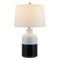 thumbnail image 3 of SAFAVIEH Dani 25.5 in. Stripe Ceramic Table Lamp, White/Black, 3 of 4