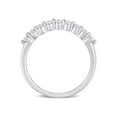 thumbnail image 4 of 1/3 Carat (Ctw) Lab-Grown Diamond Anniversary Band Ring in Sterling Silver for Women, 4 of 7