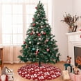 thumbnail image 7 of Sikiie Ho-Ho-Ho 30-48 inches {designName} Print Christmas Tree Skirt Snowman Xmas Tree Skirt with Edge Christmas Decorations for Holiday Party-30", 7 of 7