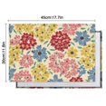 thumbnail image 5 of Pioneer Flower Floral Print Pattern Summer Placemats Table Placemats Set Of 6-Linen Kitchen Washable Placemats Table Mats 12x18 Inch Non-Slip Heat Resistant, 5 of 5