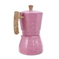 thumbnail image 5 of Latte Mocha Coffee Maker Italian Moka Espresso Cafeteira Percolator Pot Stovetop Coffee Maker 300Ml Pink, 5 of 6