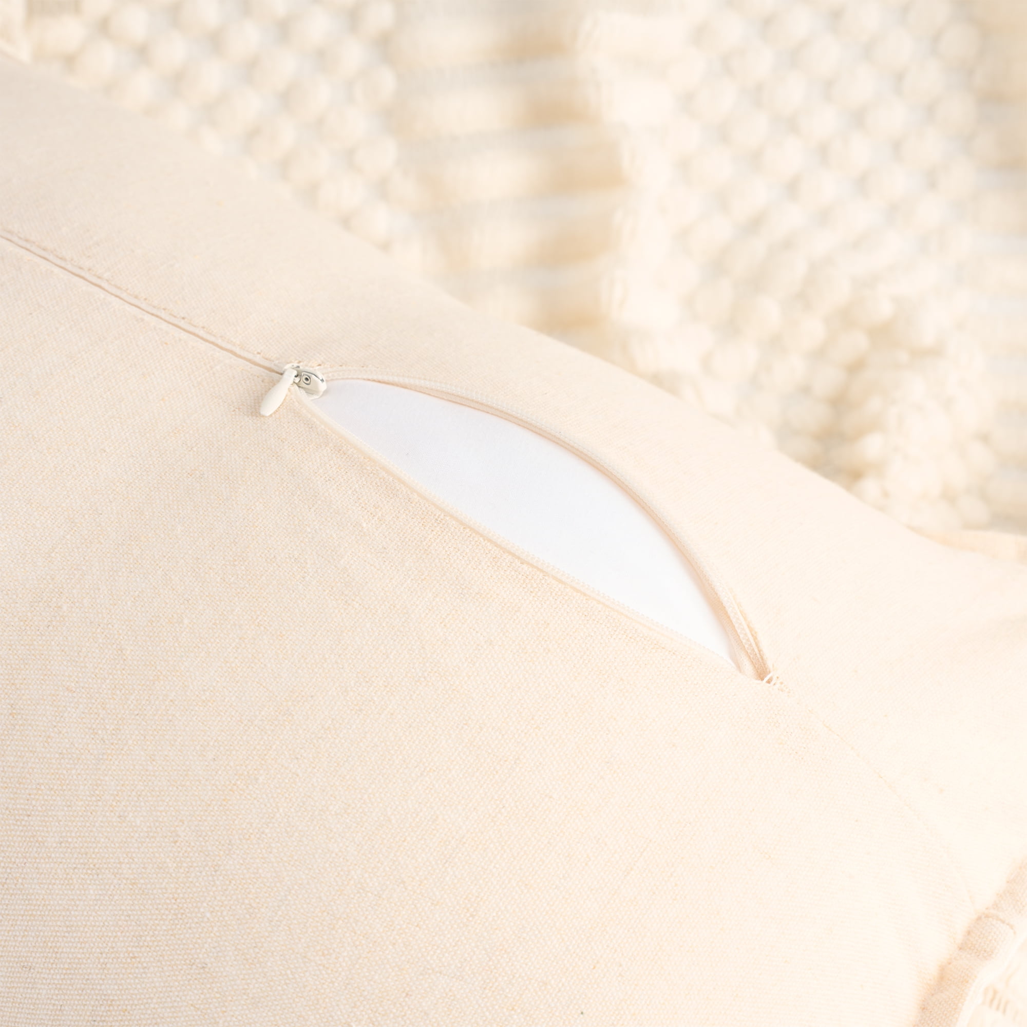 Unique Bargains Pack of 2 Soft Solid Throw Pillow Covers Cases for Couch 20" x 12" Beige