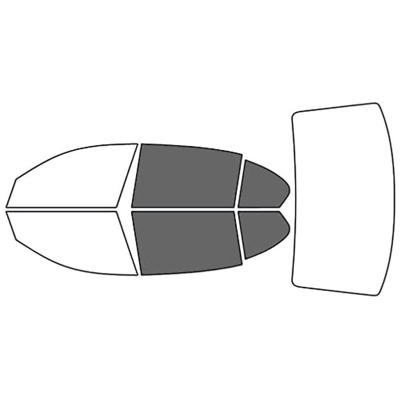 Rvinyl Window Tint Kit Compatible with BMW 7-Series 2002-2008 - Back Precut Kit - 35%