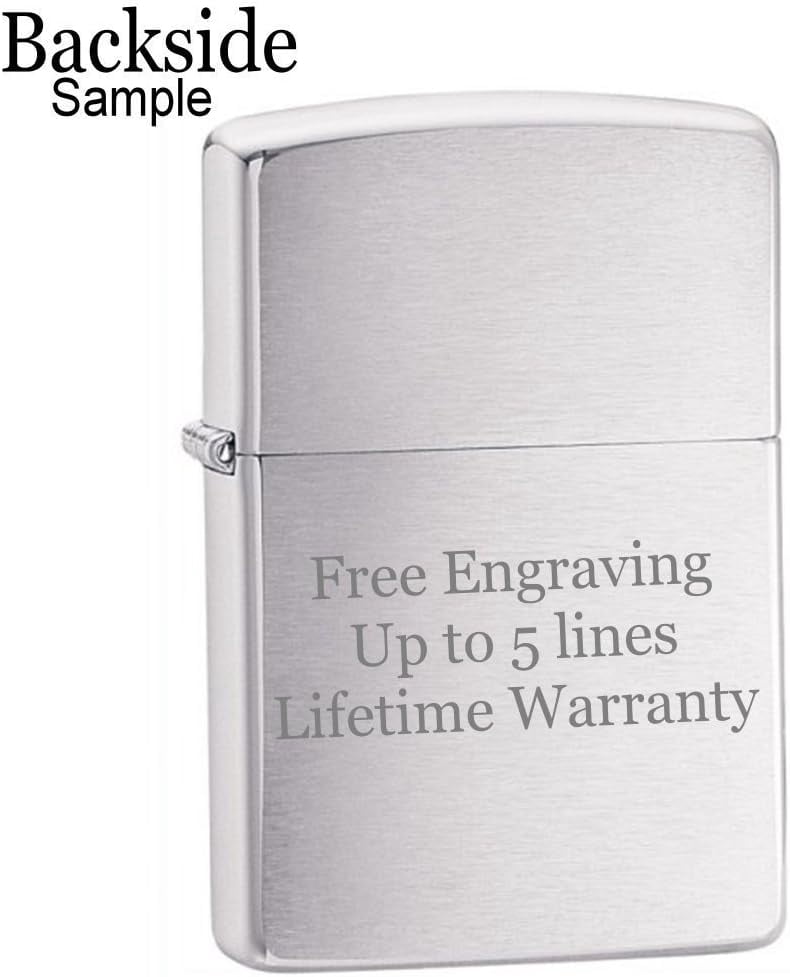 Zippo Lighter-Personalized Message Engraved on Backside Customized Wild Trout Bass Fishing Windproof #Z454
