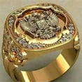 thumbnail image 2 of K-KED Wonen Men Viking Ring Punk Stainless Steel Rings Party Delicate Jewelry Gifts Size 7-11-#2-9, 2 of 4