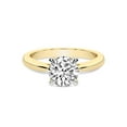 thumbnail image 3 of 2 Carat IGI Certified Round Shape Lab Grown Diamond Engagement Ring | 14K Yellow Gold | Azalea Classic Solitaire Diamond Ring | FG-VS1-VS2 Quality Friendly Diamonds, 3 of 5