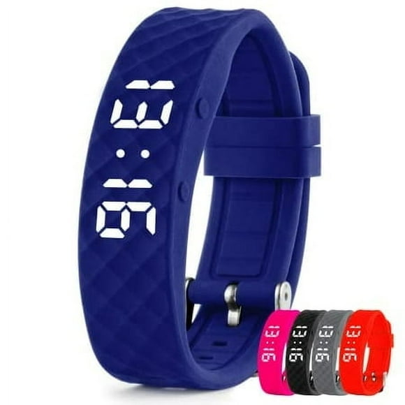 TabTime Montre de Rappel d'Alarme Vibrante (Bleu) - avec jusqu'à 10 Alarmes Personnelles Ou Rappels de Pilules par Jour
