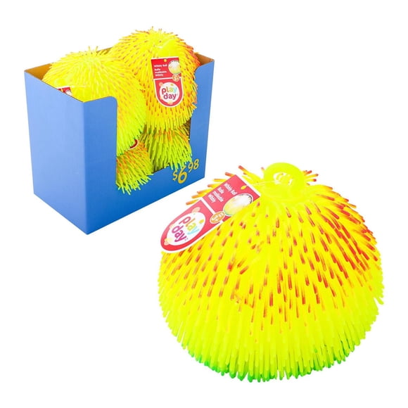 Play Day Light up Wibbly Ball Kids Sensory Fidget Toy, Soft Spiky Bouncy Ball for Ages 3+
