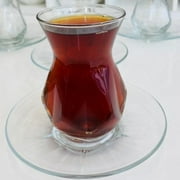 Turkish Tea Cup Set, Traditional Tea Glasses, 5.5 oz, 6 Pcs