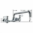 thumbnail image 2 of bwe nsf no lead faucet commercial sink wall mount faucet 8 swivel spout 8 inch center, 2 of 9