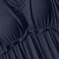 thumbnail image 3 of Robes d'Été pour Femmes Longues Sans Manches Décontractées Robe Maxi Tissu Extensible 4 Directions 1 Pce, 3 of 6