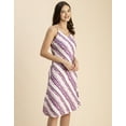 thumbnail image 3 of Moomaya Sleeveless V Neck A-Line Printed Rayon Dress - Women's Elegant Dress, 3 of 9