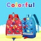 thumbnail image 5 of Qarigey Mochila escolar transpirable para guardería con estampado de dibujos animados, mochila con estampado de dinosaurios para niños, Mochilas rojo, 5 of 6