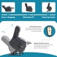thumbnail image 2 of OUINCH Large Power Lift Recliner with Massage, Heat, USB Ports, Remote Controls, Side Pockets, Grey, 2 of 8